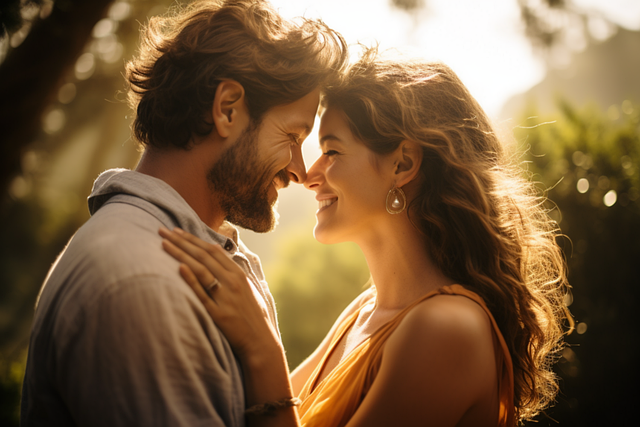 Free ai generated couple lover illustration