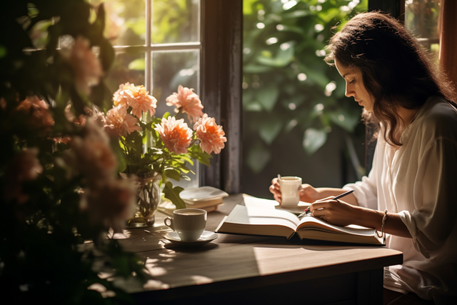Free ai generated diary writing illustration