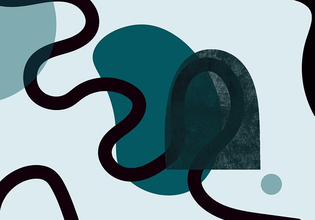 Free forms line abstract illustration