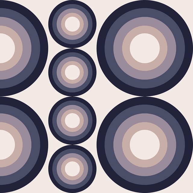 Free circles pattern lilac illustration