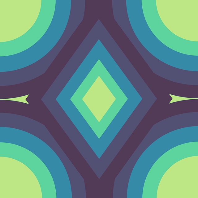 Free pattern blue green illustration
