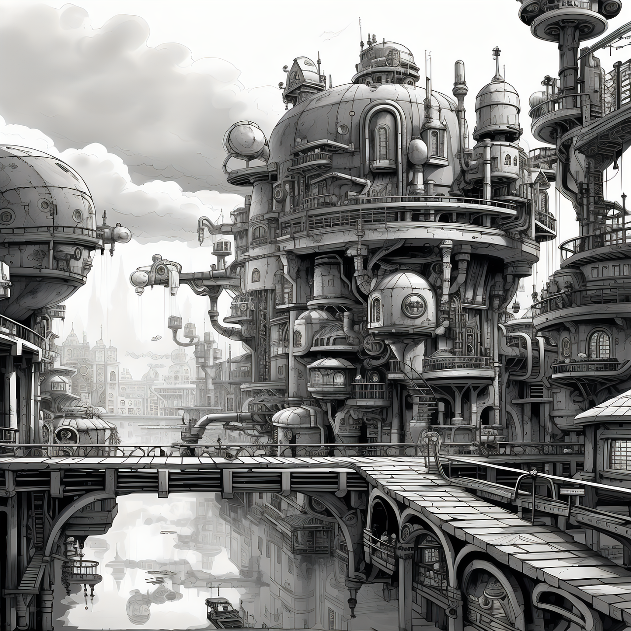 Steampunk Complex Download Painting, Complex, Steampunk. Royalty-Free Stock Illustration ...