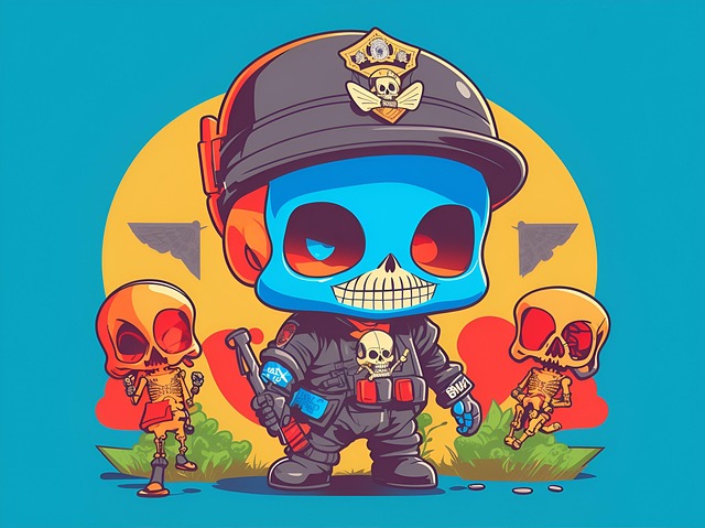 Free ai generated skull skeleton illustration