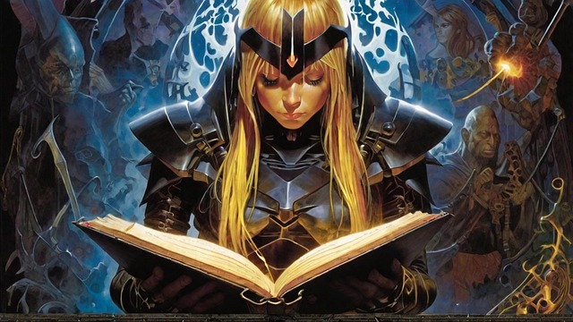 Free Magic Book ai generated image and illustration