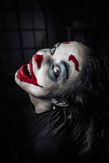Halloween, Clown, Eng, Donker