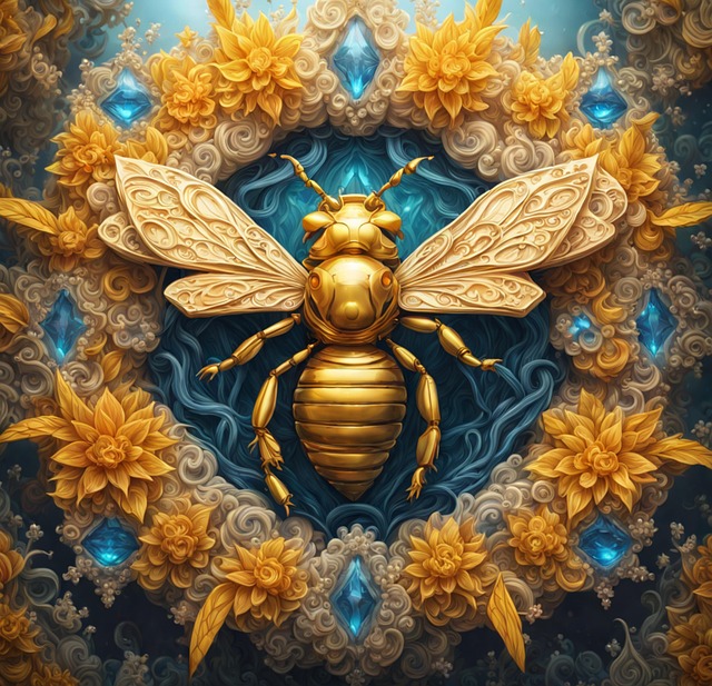 Free Surreal Bee illustration and picture