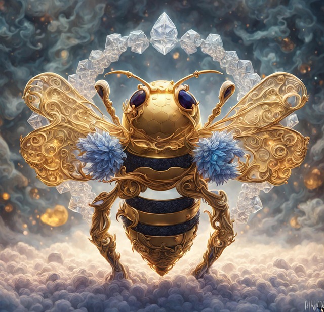 Free Vibrant Bee illustration and picture