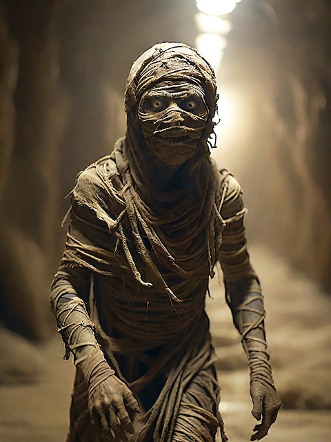 Download free HD stock image of Ai Generated Mummy Free ai generated mummy creature illustration