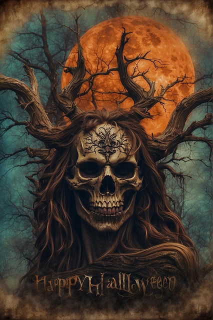 Free ai generated monster halloween illustration