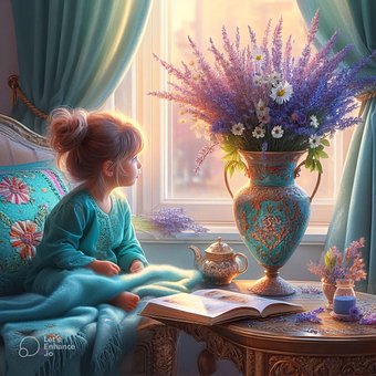 Lavanda, Vaso De Flores, Filho