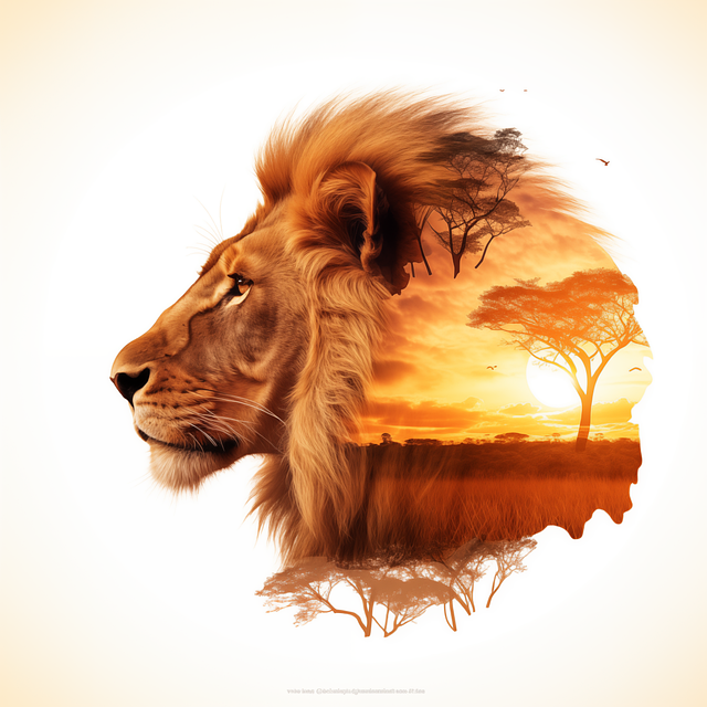 Free ai generated lion predator illustration