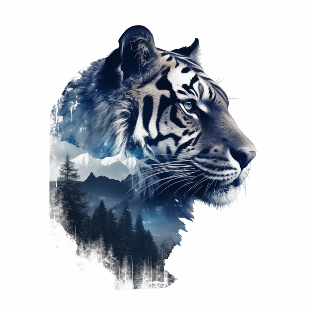 Download free HD stock image of Ai Generated Tiger Free ai generated tiger feline illustration