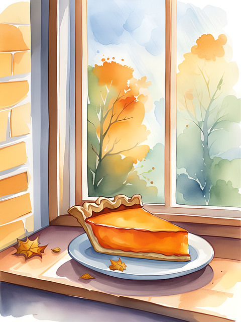 Free october pumpkin pie pie illustration