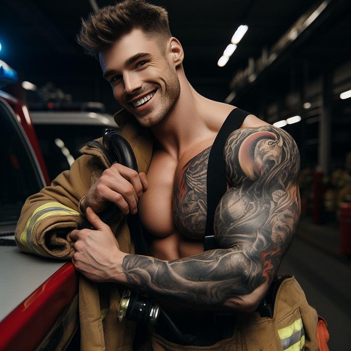 Download Fireman, Firefighter, Man. Royalty-Free Stock Illustration ...