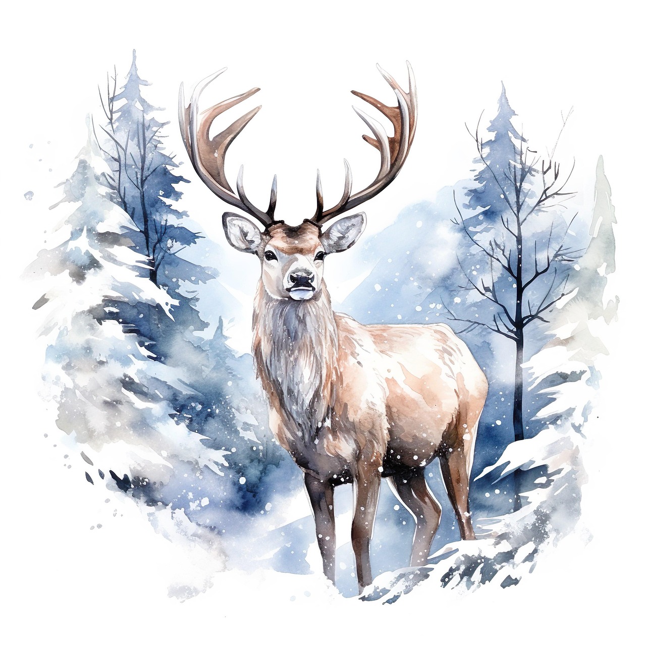 Free ai generated deer animal illustration