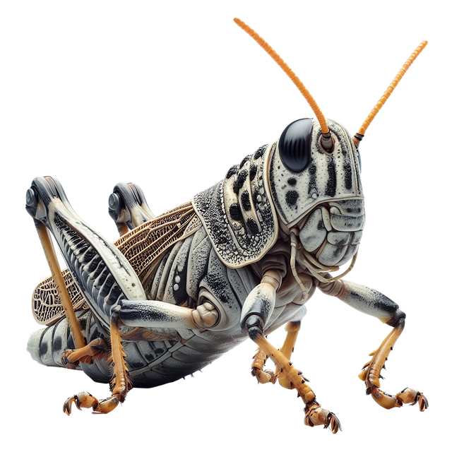 Free ai generated grasshopper insect illustration