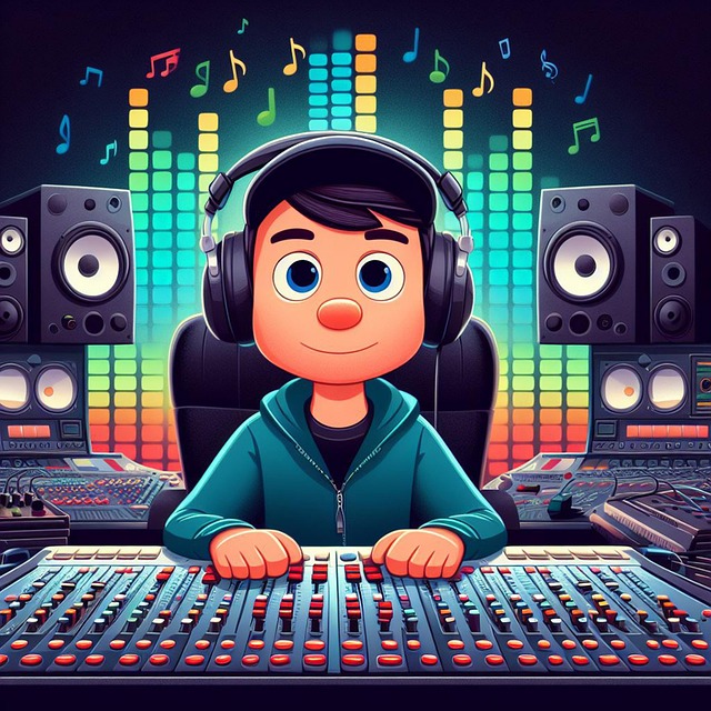 Download free HD stock image of Ai Generated Music Producer Free ai generated music producer studio illustration