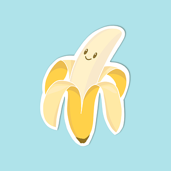 Plátano, Frutas, Amarillo, Saludable