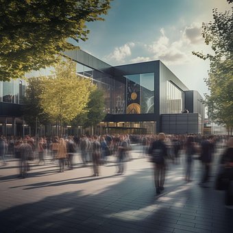 Free Ai Generated Building illustration and picture