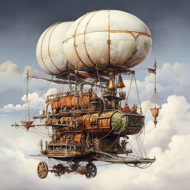 Free detailed ornate steampunk illustration
