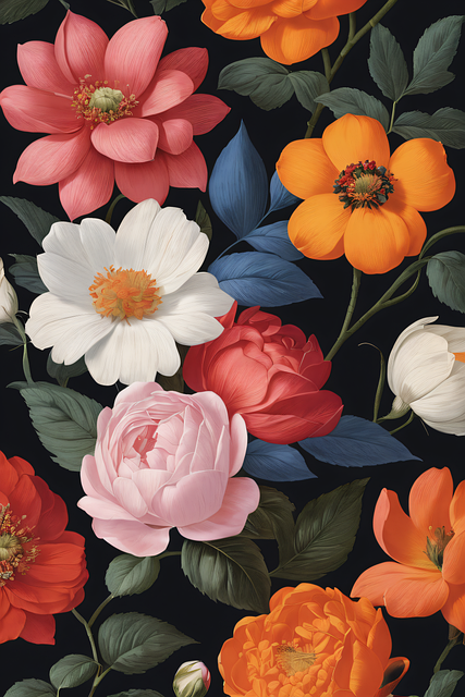 Free ai generated flowers plants illustration