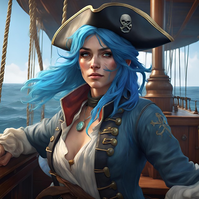 Free pirate blue impact comics marauder illustration