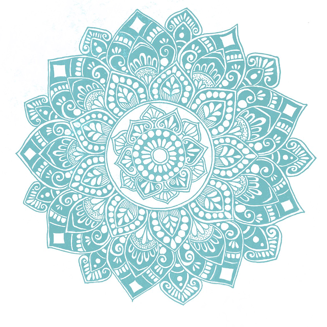 Download free HD stock image of Mandala Flower Free mandala flower floral illustration