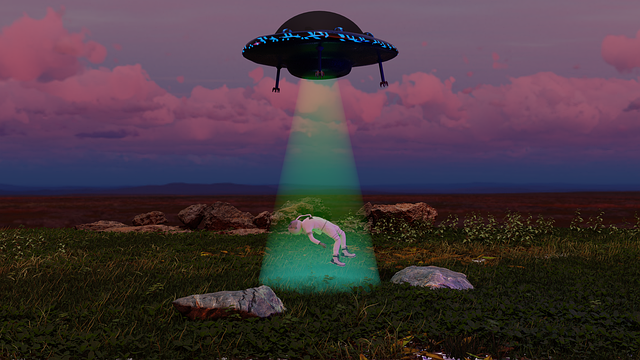 Ufo, Astronaut, Plads, Plot, Tykke Skyer