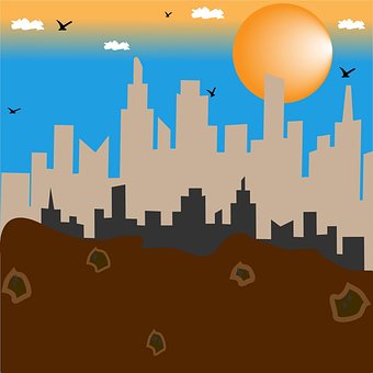 Cidade, Logotipo, Perfil, Imagem