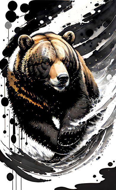 Free ai generated bear animal illustration
