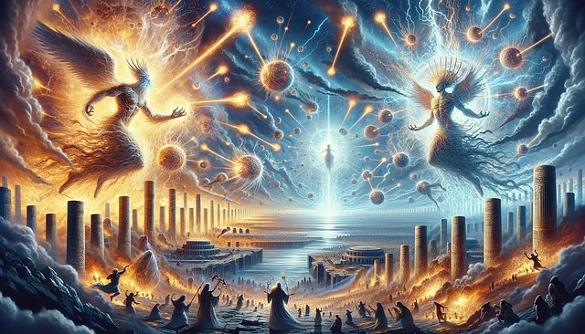 Free ai generated war of the gods mystic illustration