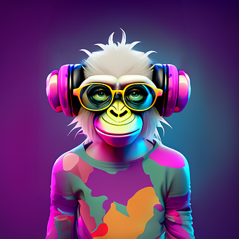 Free Ai Generated Monkey illustration and picture