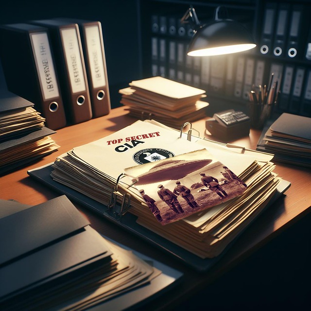 Free ai generated military secret ufo report illustration