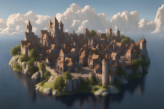 Hermosa, Medieval, Fantasía, Paisaje