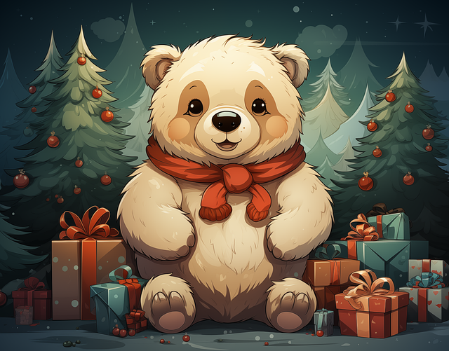 Free teddy toy bear illustration