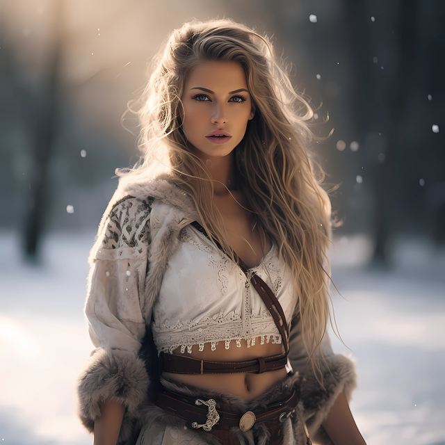 Download free HD stock image of Woman Nature Free woman nature model illustration