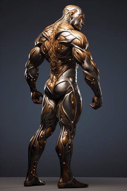 Free ai generated bodybuilder muscular illustration