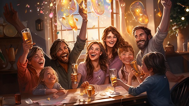 Free Ai Generated Friends illustration and picture