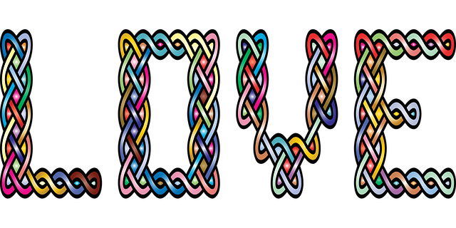 Free love nature celtic knot vector