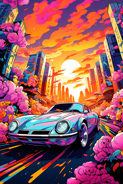 Free Car Vintage illustration and picture