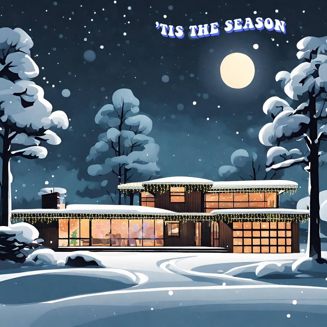 Download free HD stock image of Christmas Retro Free christmas retro background illustration