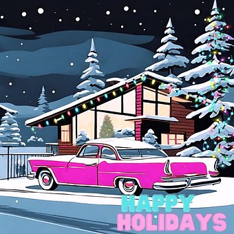 Free Christmas Retro illustration and picture