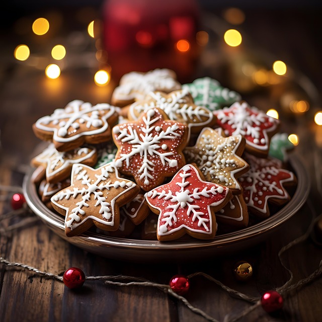 Free ai generated christmas cookies illustration
