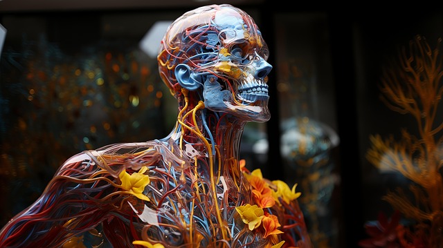 Download free HD stock image of Ai Generated Body Free ai generated body skeleton illustration