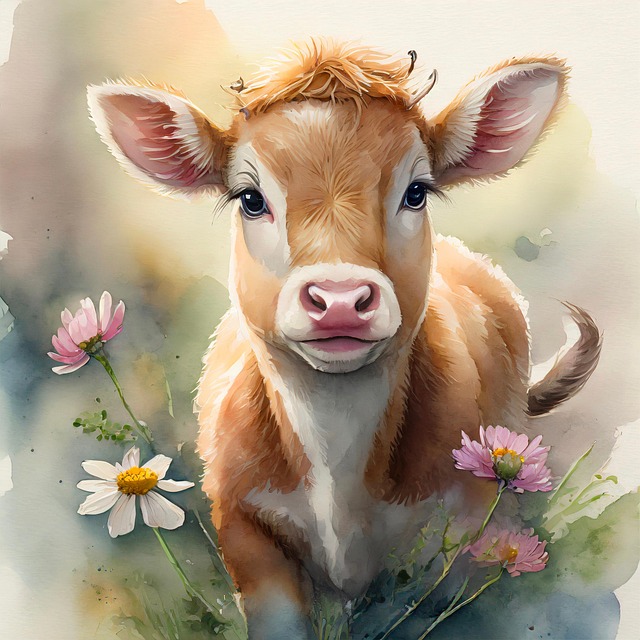 Free ai generated pastel nature illustration