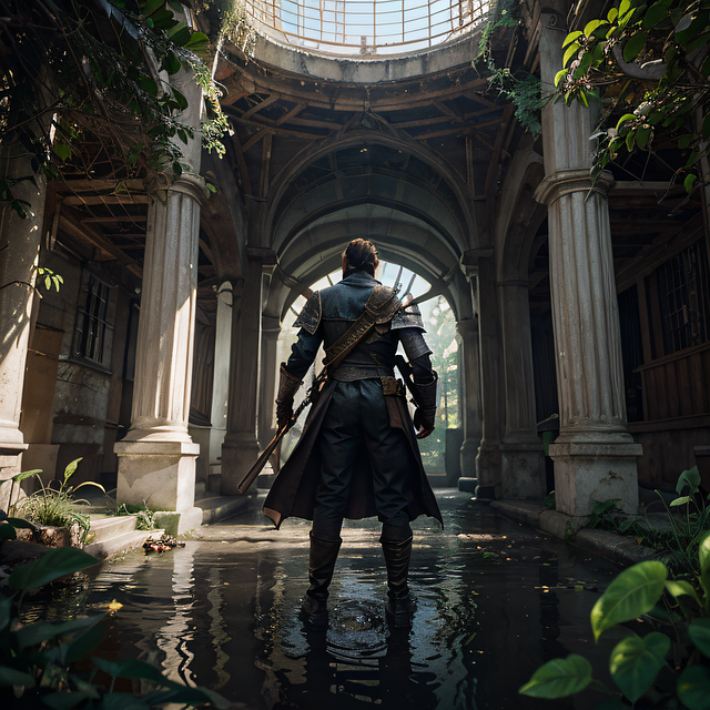 Download free HD stock image of Ai Generated Adventure Free ai generated adventure ruins illustration