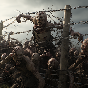Ai Generiert, Zombie, Grusel, Horde