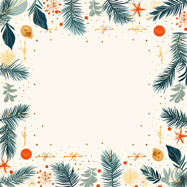 Download free HD stock image of Ai Generated Christmas Free ai generated christmas frame illustration