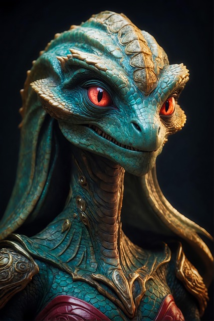 Download free HD stock image of Ai Generated Alien Free ai generated alien dragon illustration