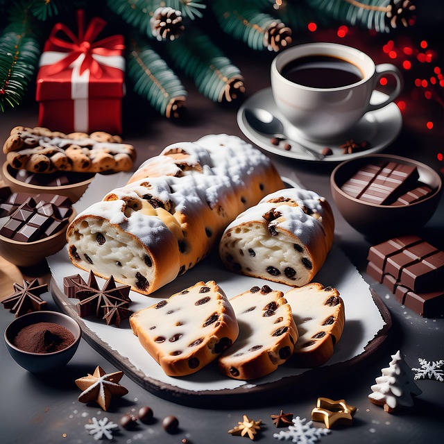 Free ai generated christmas stollen illustration